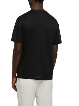 Linen jersey t-shirt Ecstasea with printed and embroidered pocket - MC2 Saint Barth