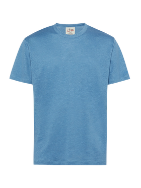 Dusty blue linen jersey t-shirt Ecstasea