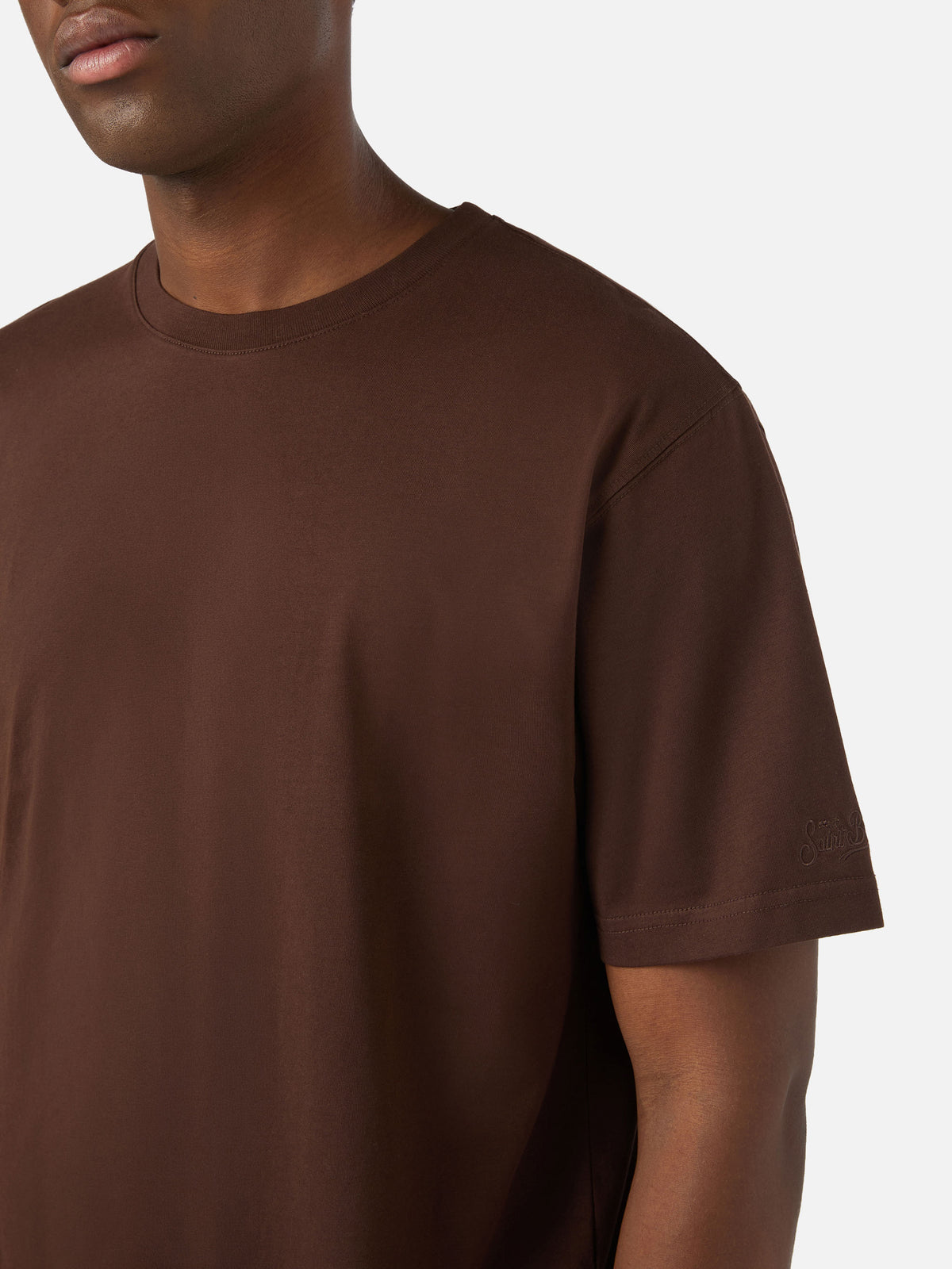 Camiseta de algodón Brown Every 