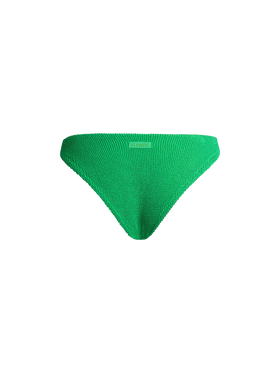 Woman green classic crinkle swim briefs Elise - MC2 Saint Barth