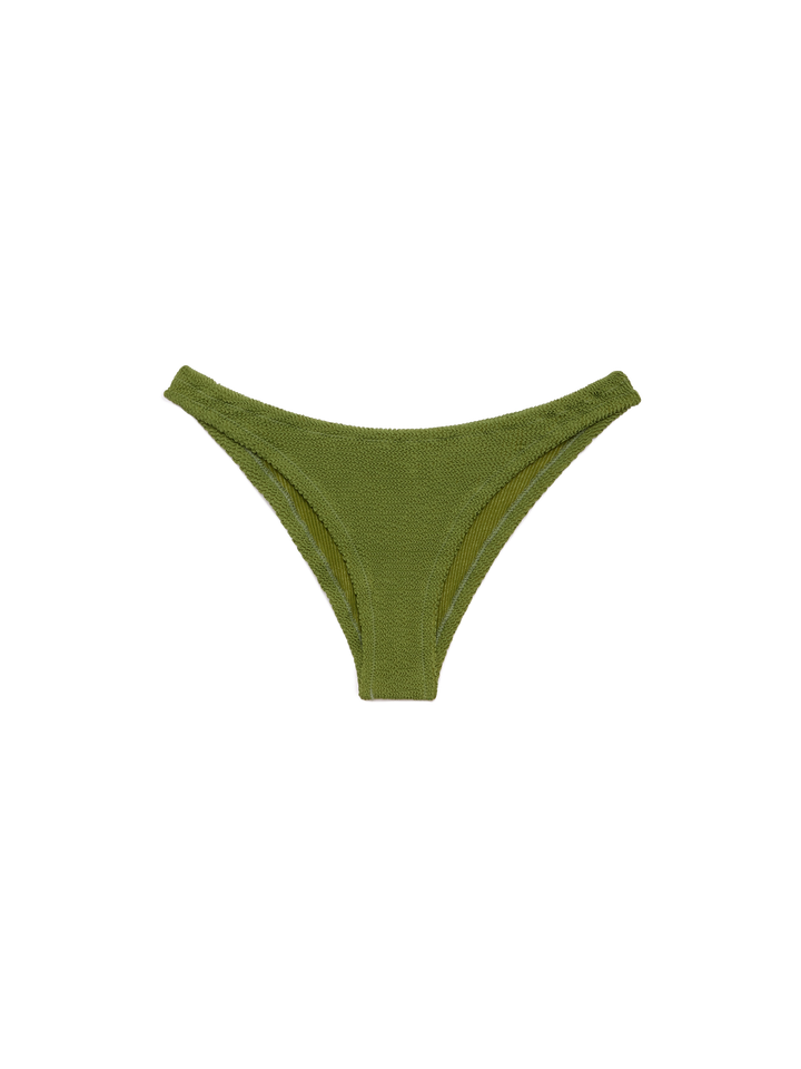 Elise classic military green crinkle swim briefs - MC2 Saint Barth