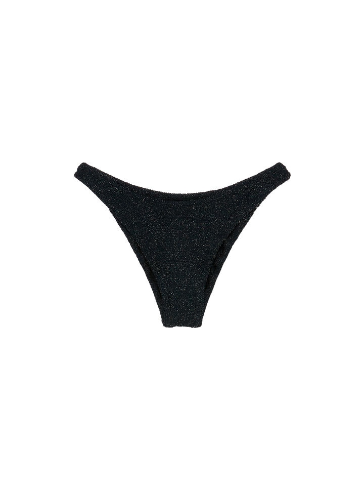 Elise classic black crinkle lurex swim briefs - MC2 Saint Barth