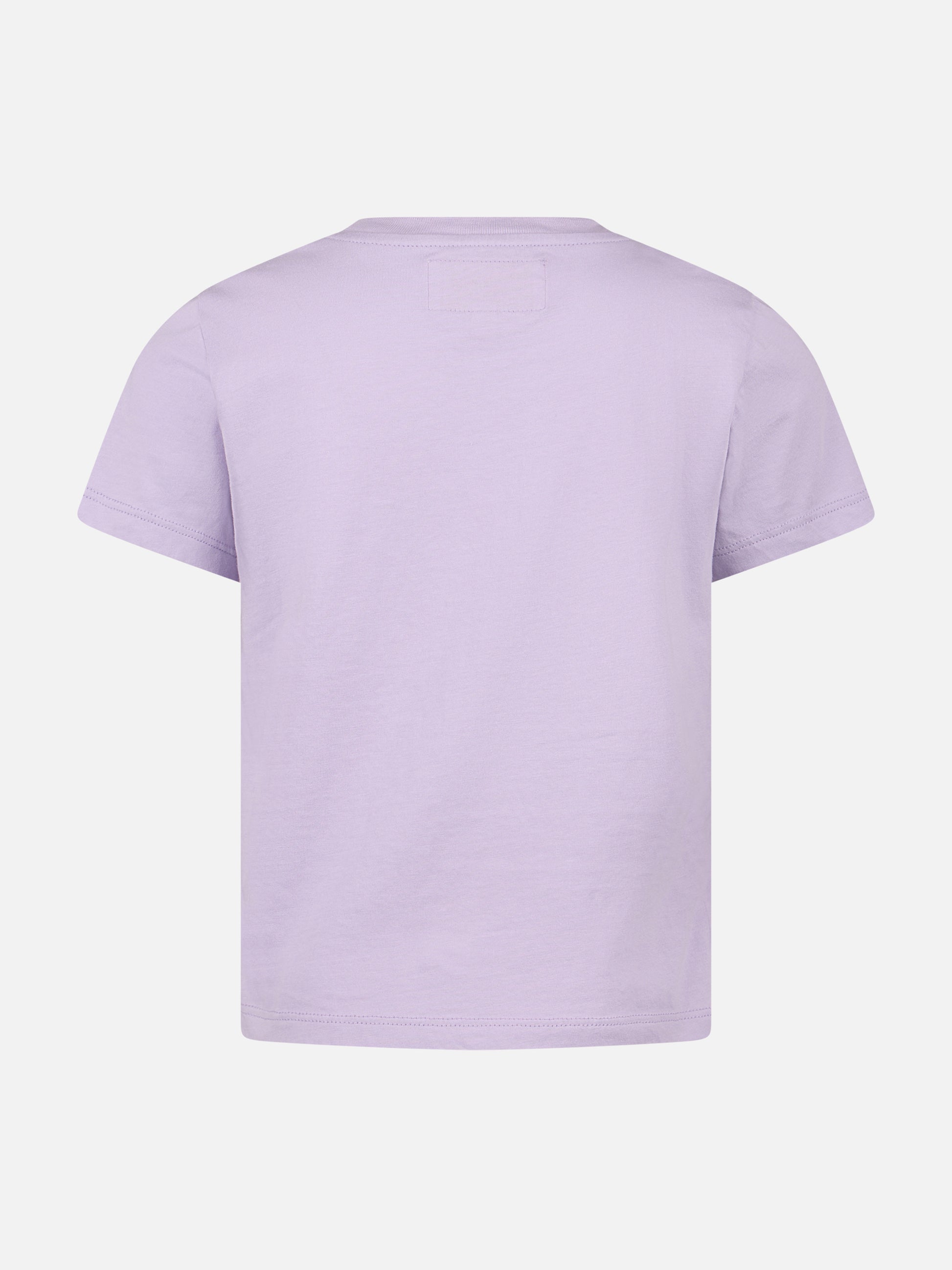 Girl cotton jersey crewneck t-shirt Elly with St. Barth print - MC2 Saint Barth