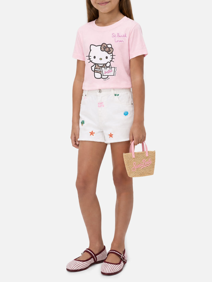 Elly T-Shirt mit Hello Kitty-Print und Stickerei | Special Edition 