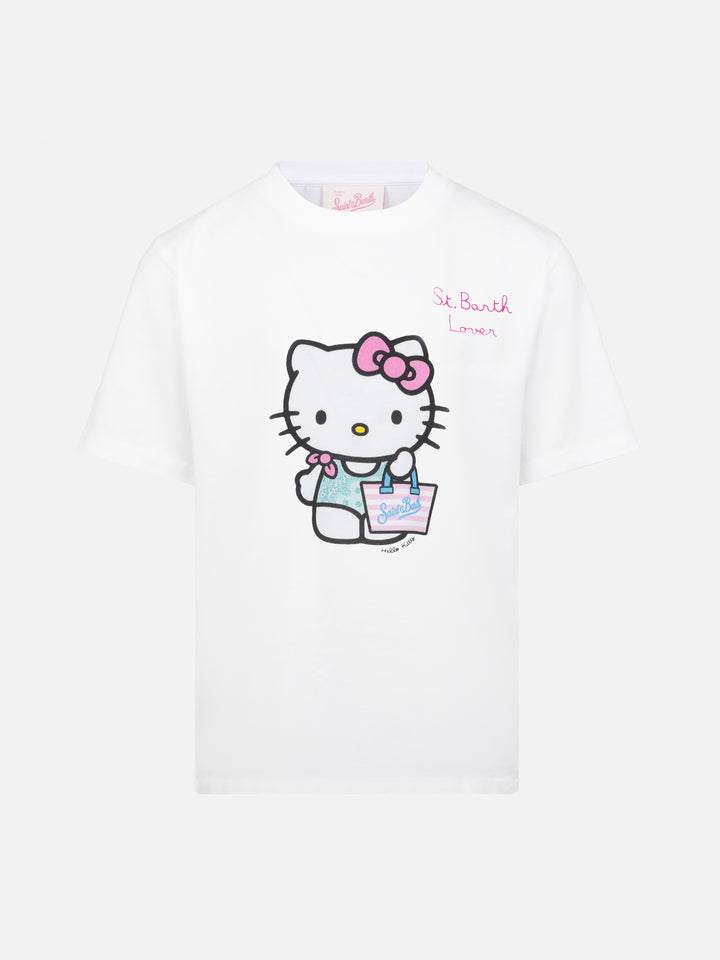 Elly cotton jersey crewneck t-shirt with Hello Kitty print | HELLO KITTY SPECIAL EDITION