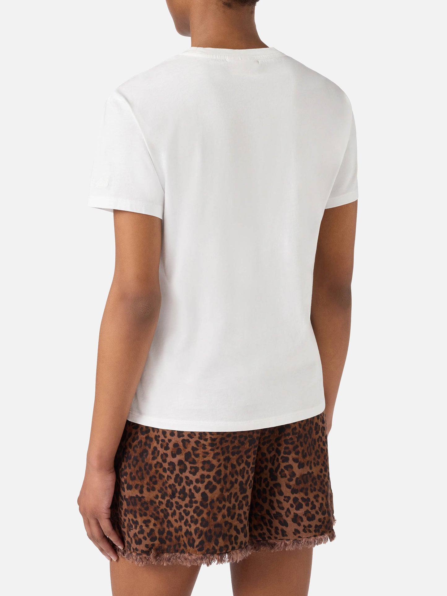 Camiseta Emilie blanca con bordado Gin-namorata 