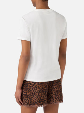 Camiseta Emilie blanca con bordado Gin-namorata 