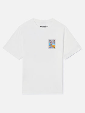 White Emilie T-shirt with Spritzo d’Amore print