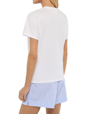 Camiseta Emilie blanca con bordado Sono molto Tonica 