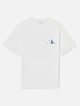 Camiseta Emilie blanca con bordado Sono molto Tonica 