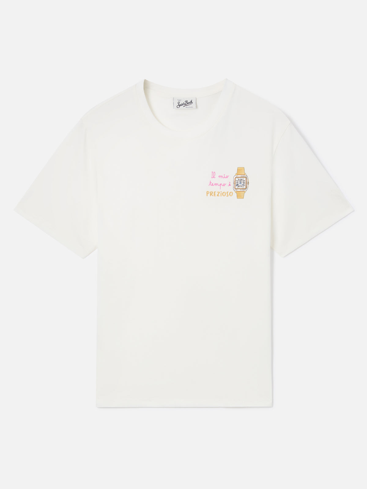 Camiseta Off white Emilie con bordado Il Mio Tempo è Prezioso 