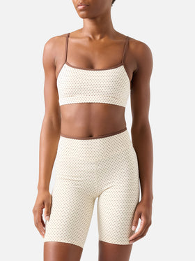 Eiris Fitness-Top mit Mikro-Polka-Dot-Print 