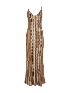 Eydis raschel knit chevron slip dress - MC2 Saint Barth