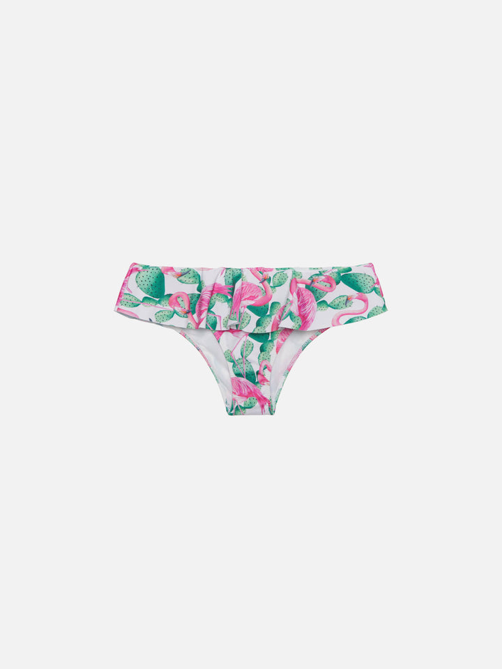 Swim briefs Fanny with flamingo print