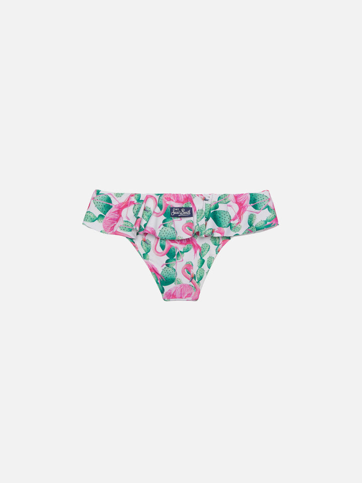 Swim briefs Fanny with flamingo print