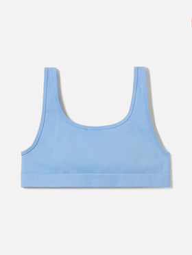 Light blue technical fabric Fify sports top with contrast trim