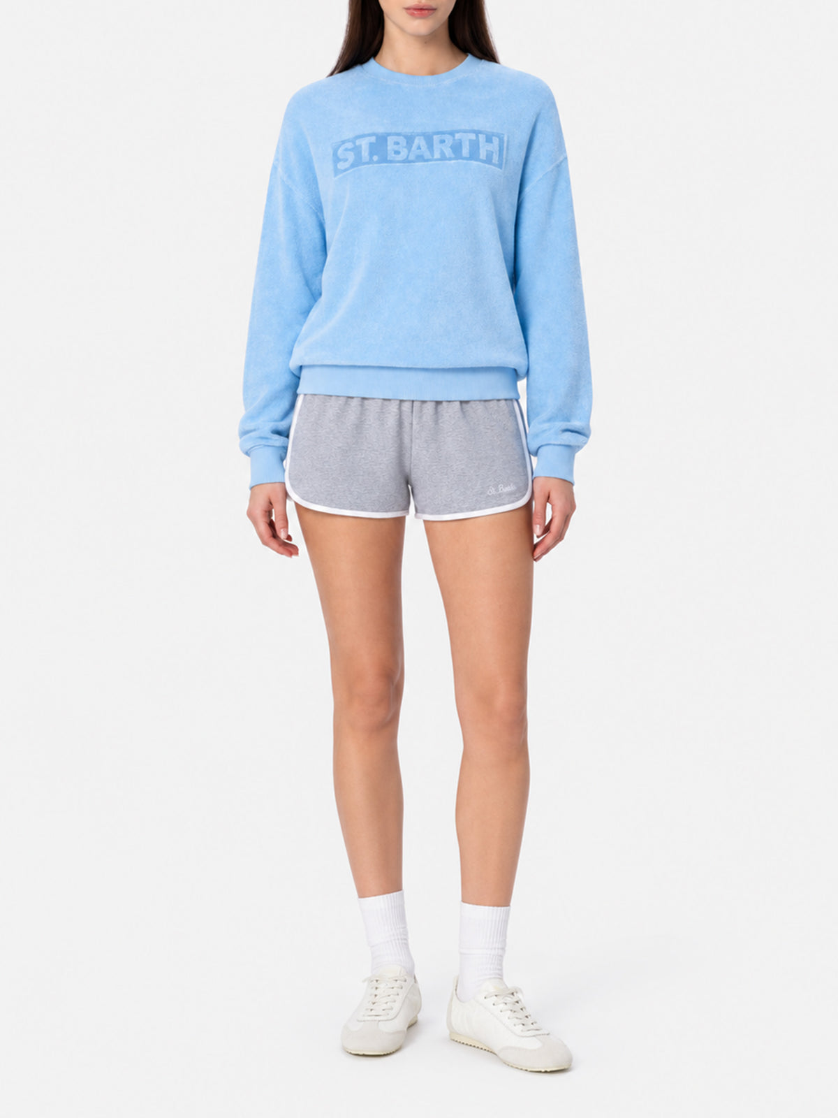 Francine cotton shorts with contrast piping