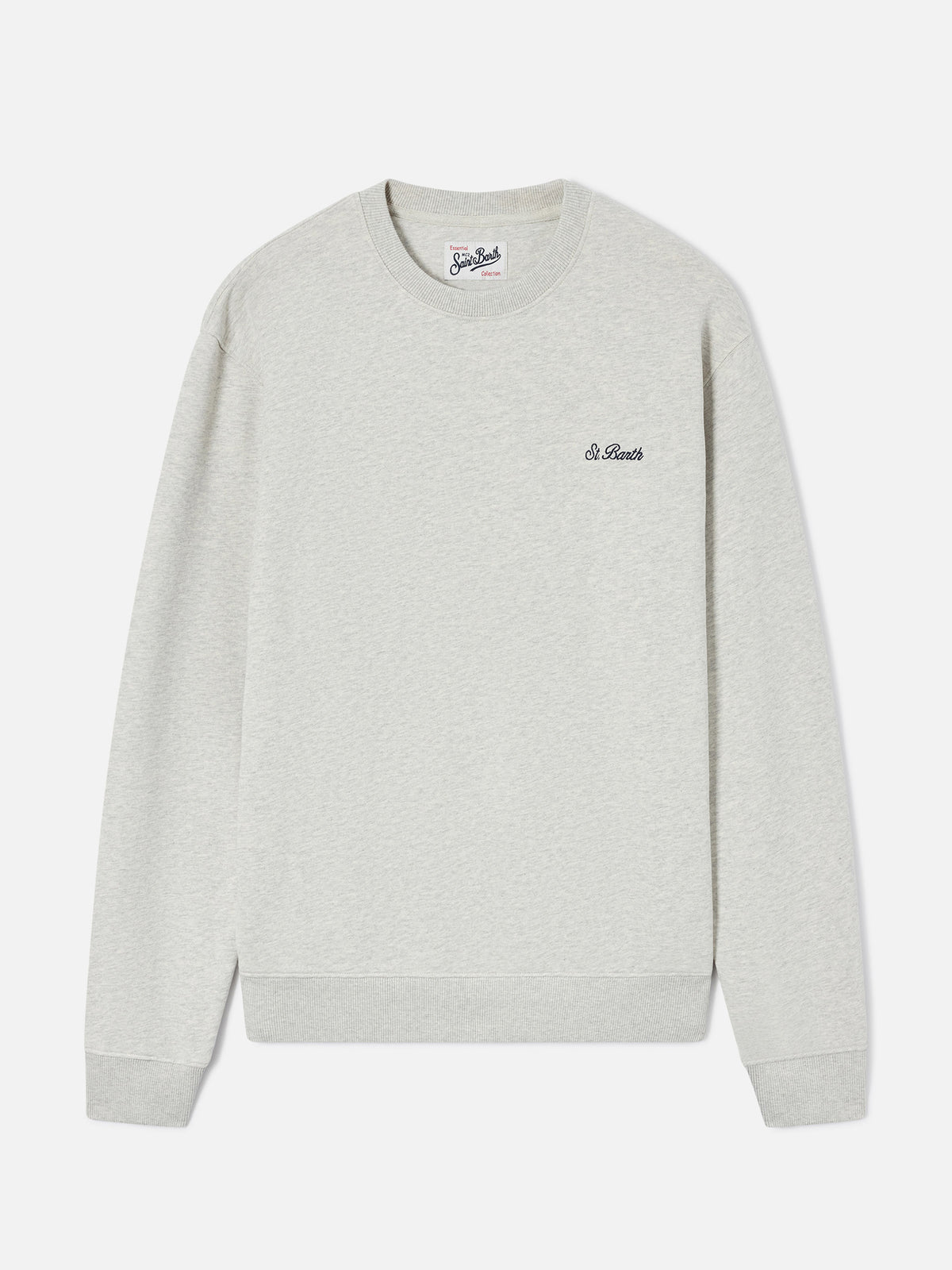 Grey Fourseason cotton sweatshirt with logo embroidery