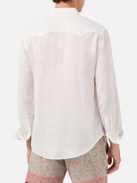 Greg white linen shirt