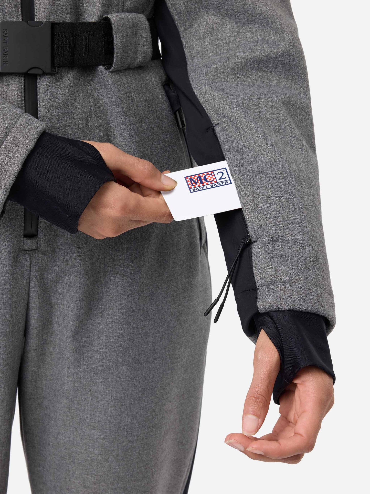 Ski suit Garmisch in grey with RECCO® technology