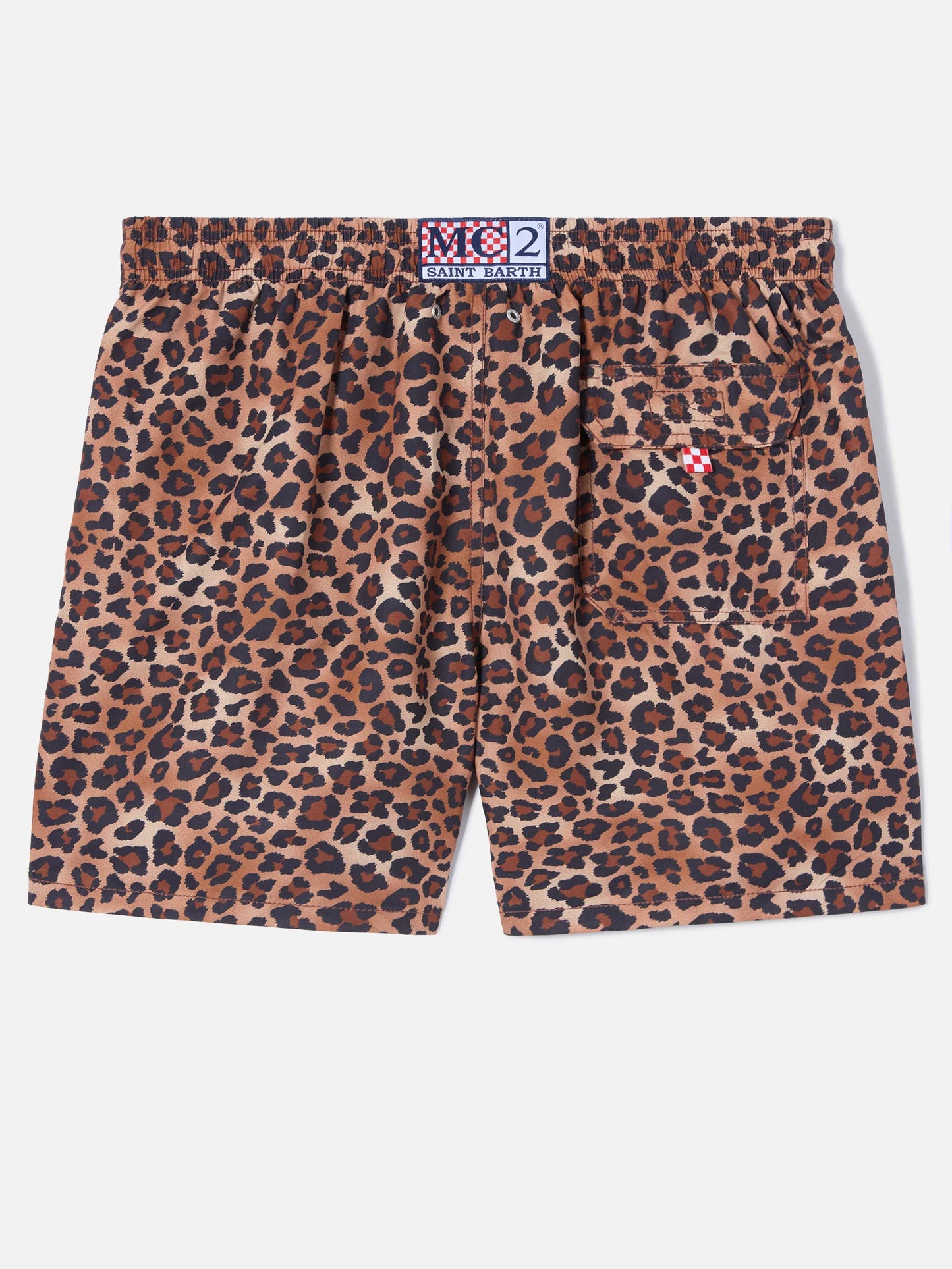 Short de bain Gustavia à imprimé léopard 