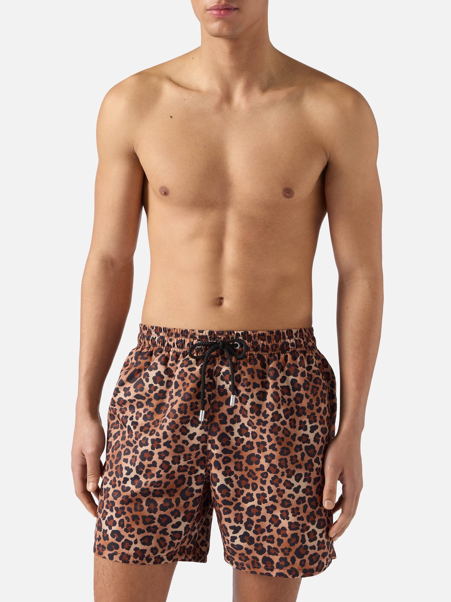 Short de bain Gustavia à imprimé léopard 