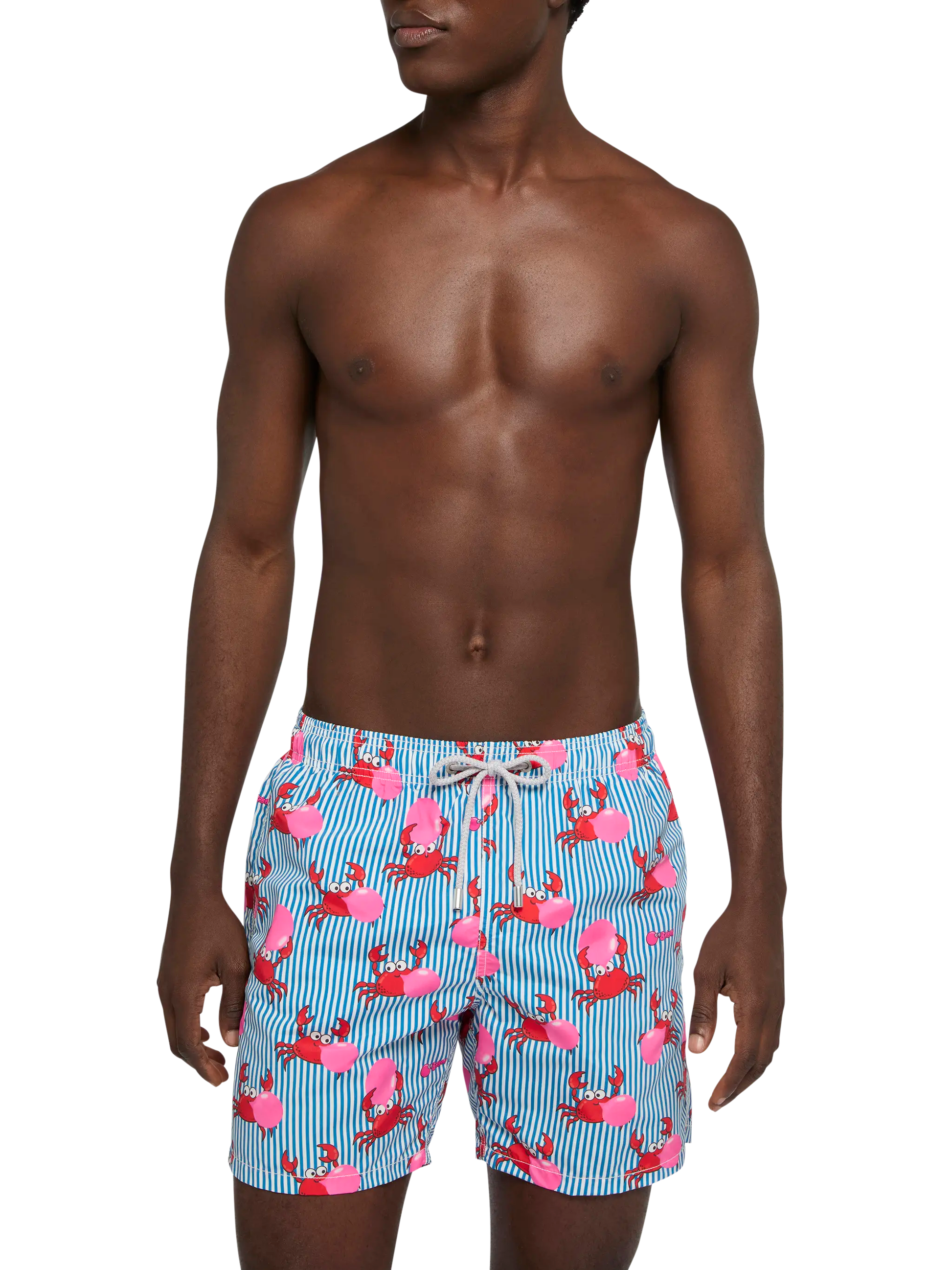 Mid-length Gustavia swim-shorts with Big Babol crab print | BIG BABOL SPECIAL EDITION - MC2 Saint Barth