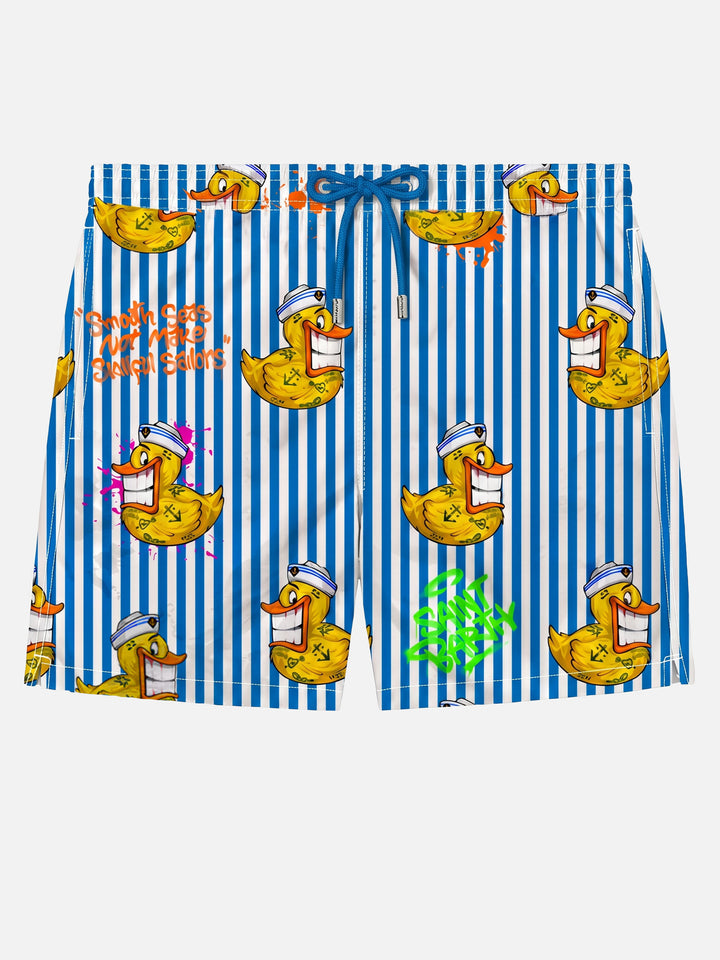 Costume da bagno classico da uomo con stampa paperella Crypto | CRYPTO PUPPETS® EDIZIONE SPECIALE