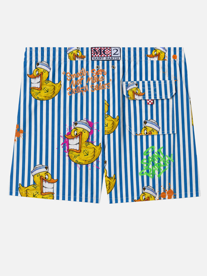 Costume da bagno classico da uomo con stampa paperella Crypto | CRYPTO PUPPETS® EDIZIONE SPECIALE