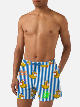 Bañador clásico de hombre con estampado Crypto ducky | CRYPTO PUPPETS® SPECIAL EDITION 
