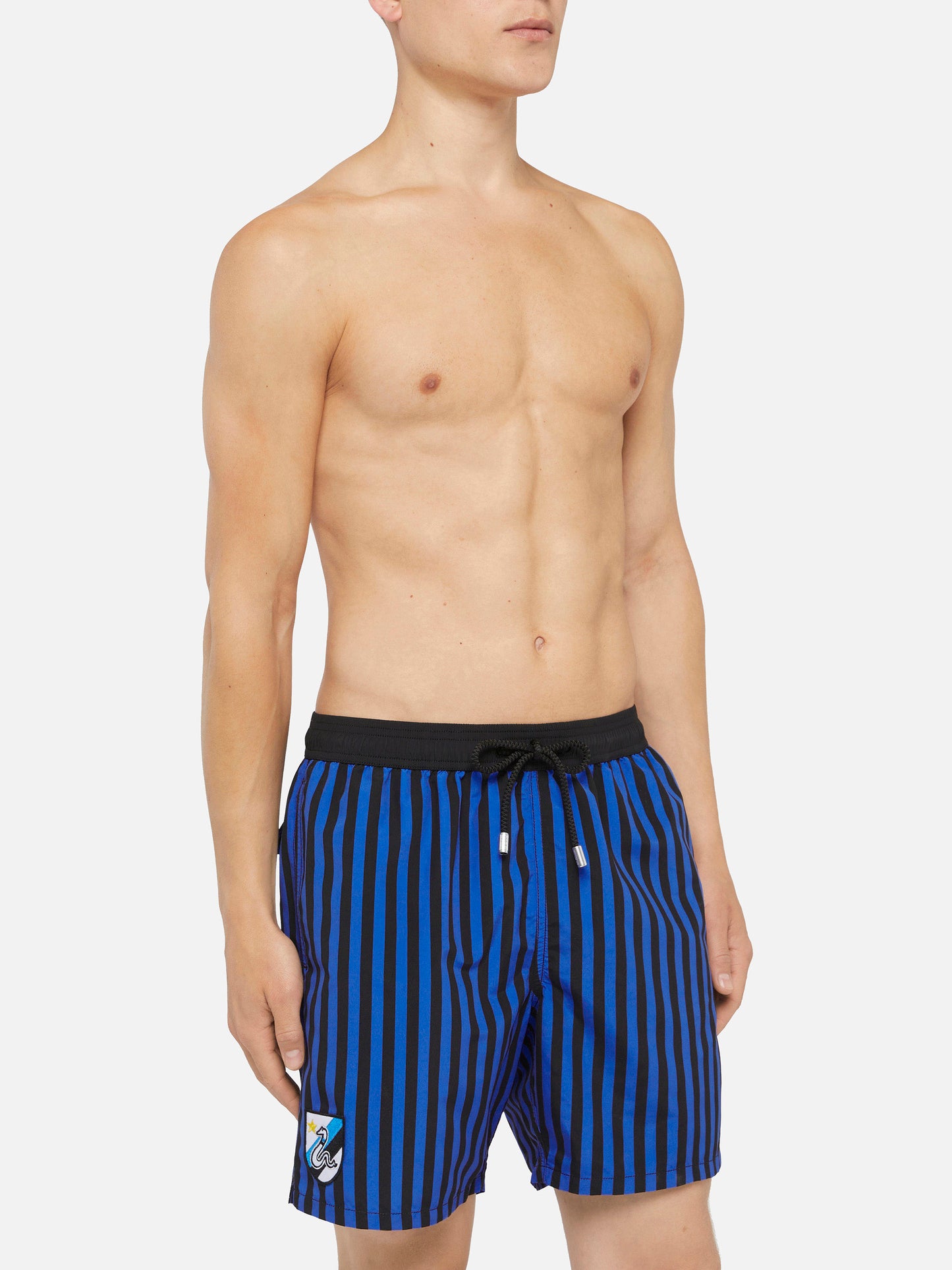 Mid-length Gustavia swim-shorts with Inter heritage patch | INTER FC SPECIAL EDITION