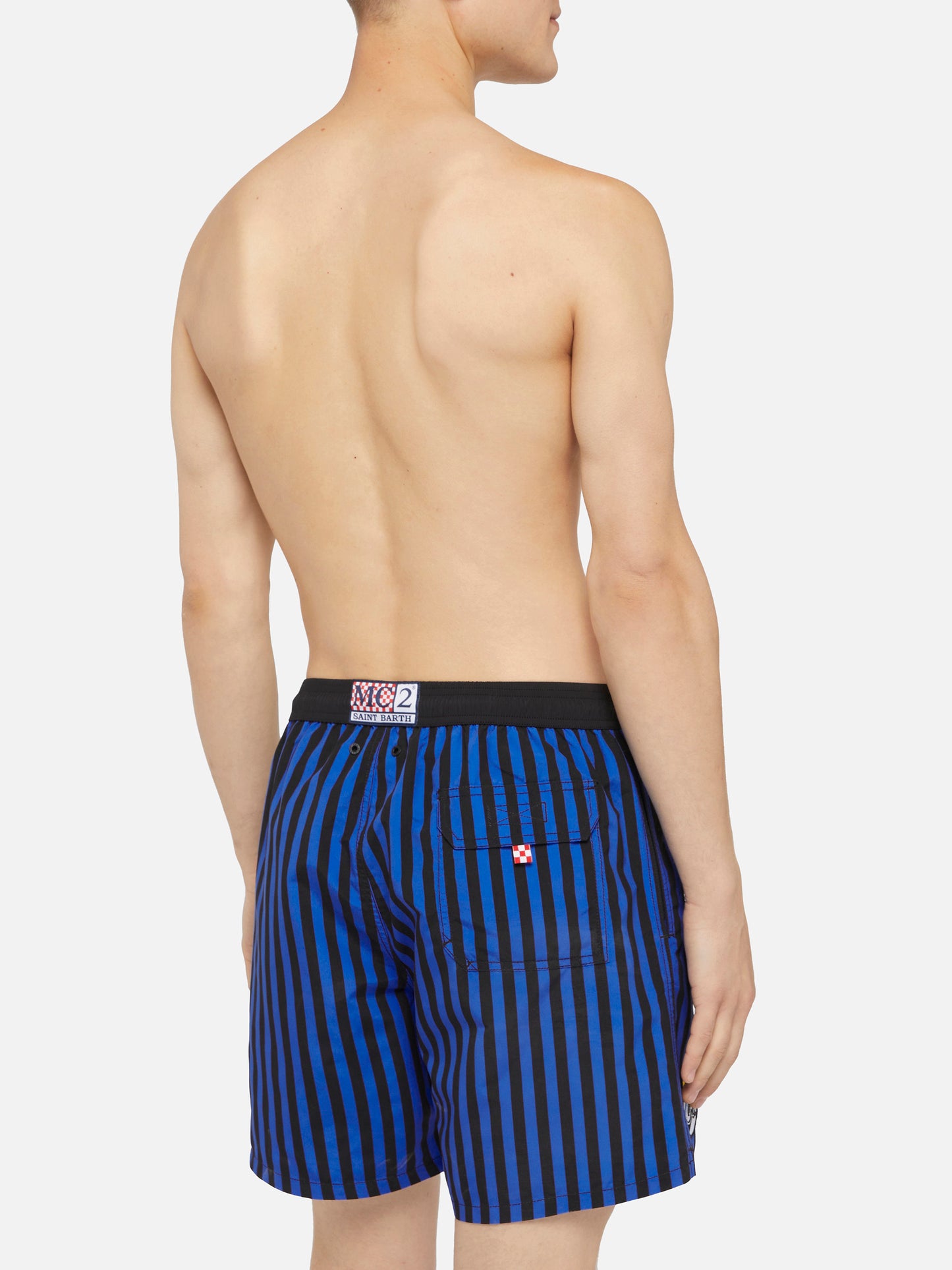 Mid-length Gustavia swim-shorts with Inter heritage patch | INTER FC SPECIAL EDITION
