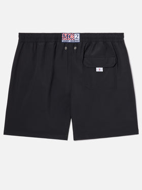Schwarze Gustavia-Badeshorts mit Cigarette-Stickerei | CIGARETTE SPECIAL EDITION 