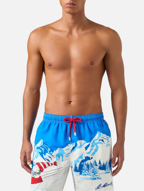 Short de bain léger blue Gustavia avec imprimé Snoopy | Special edition 