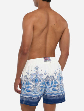 Mittellange Badeshorts Gustavia mit platziertem Paisley-Print