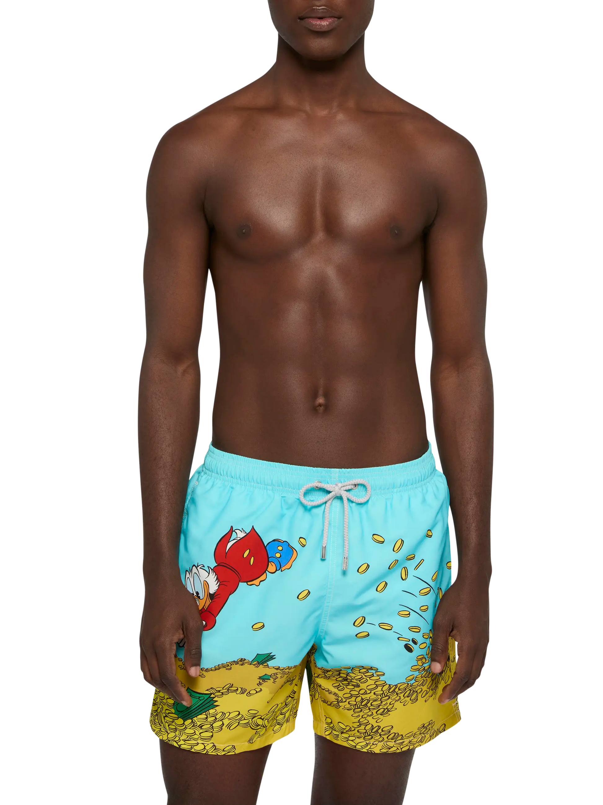 Mid-length Gustavia swim-shorts with Scrooge placed print| DISNEY® SPECIAL EDITION - MC2 Saint Barth
