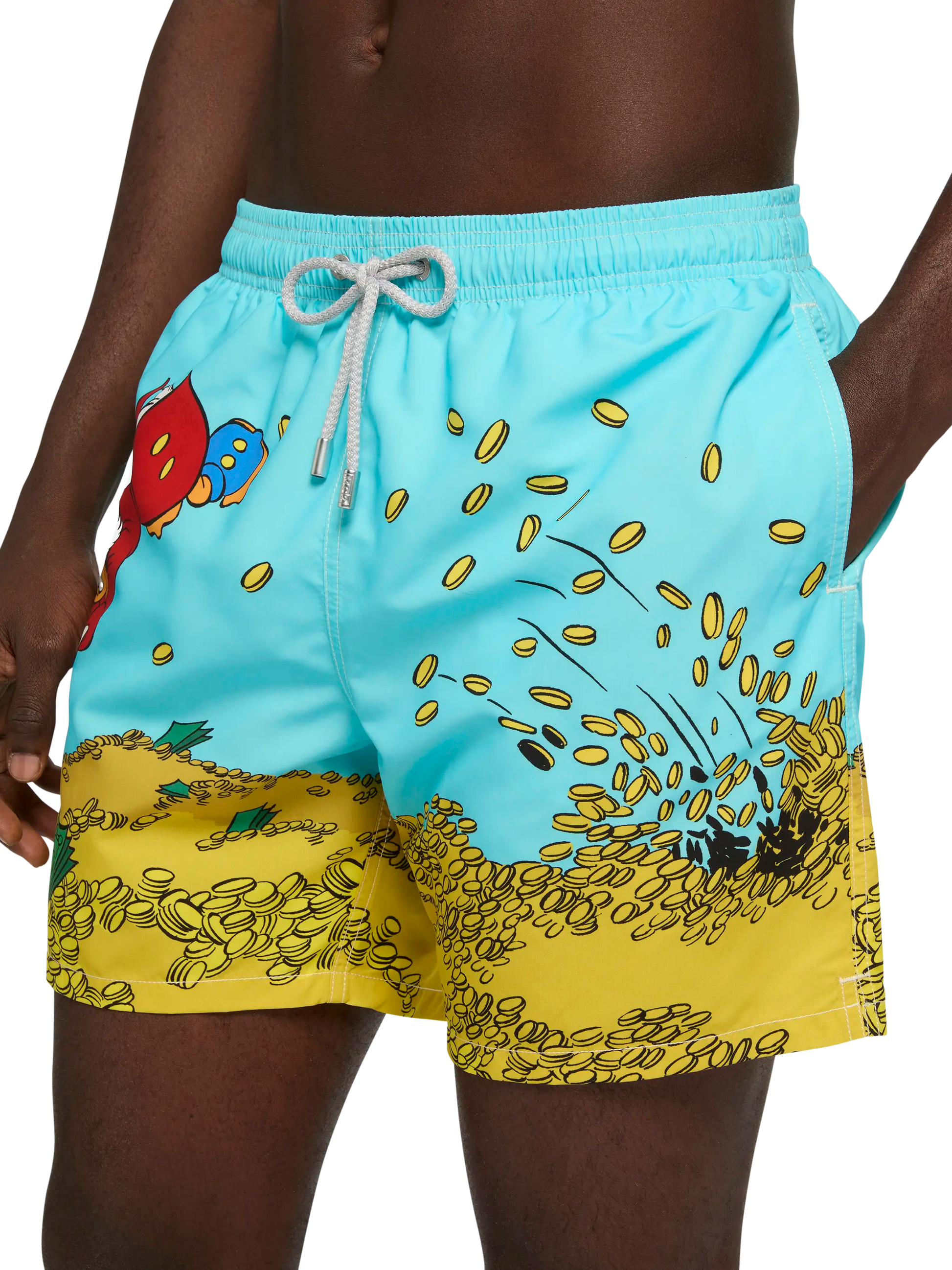 Mid-length Gustavia swim-shorts with Scrooge placed print| DISNEY® SPECIAL EDITION - MC2 Saint Barth