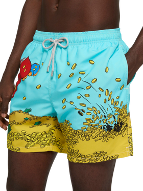 Mid-length Gustavia swim-shorts with Scrooge placed print| DISNEY® SPECIAL EDITION - MC2 Saint Barth