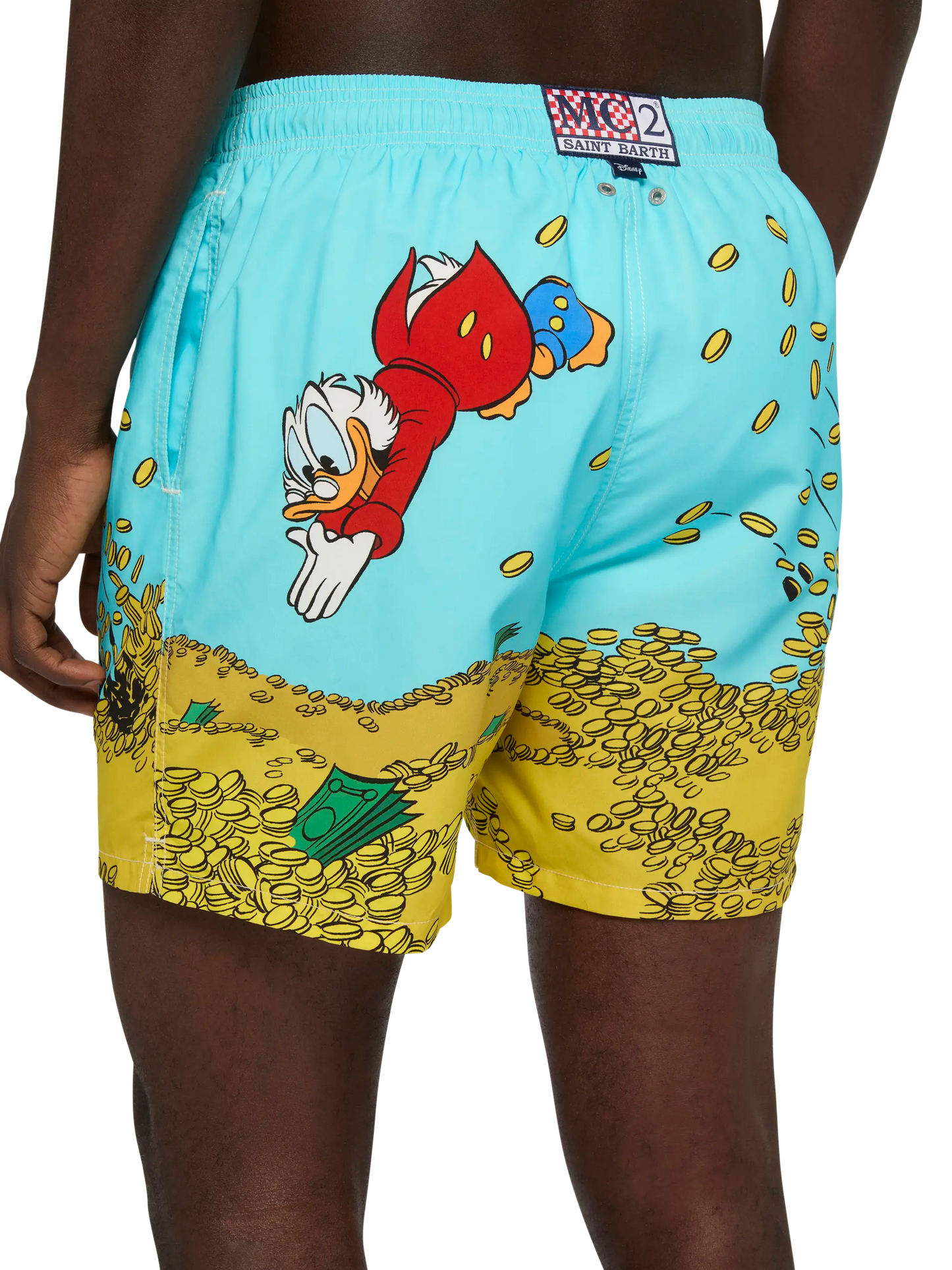 Mid-length Gustavia swim-shorts with Scrooge placed print| DISNEY® SPECIAL EDITION - MC2 Saint Barth