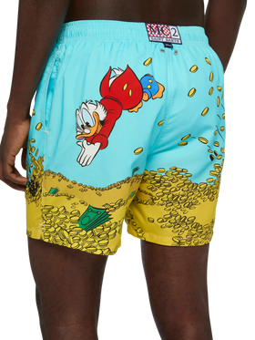 Mid-length Gustavia swim-shorts with Scrooge placed print| DISNEY® SPECIAL EDITION - MC2 Saint Barth