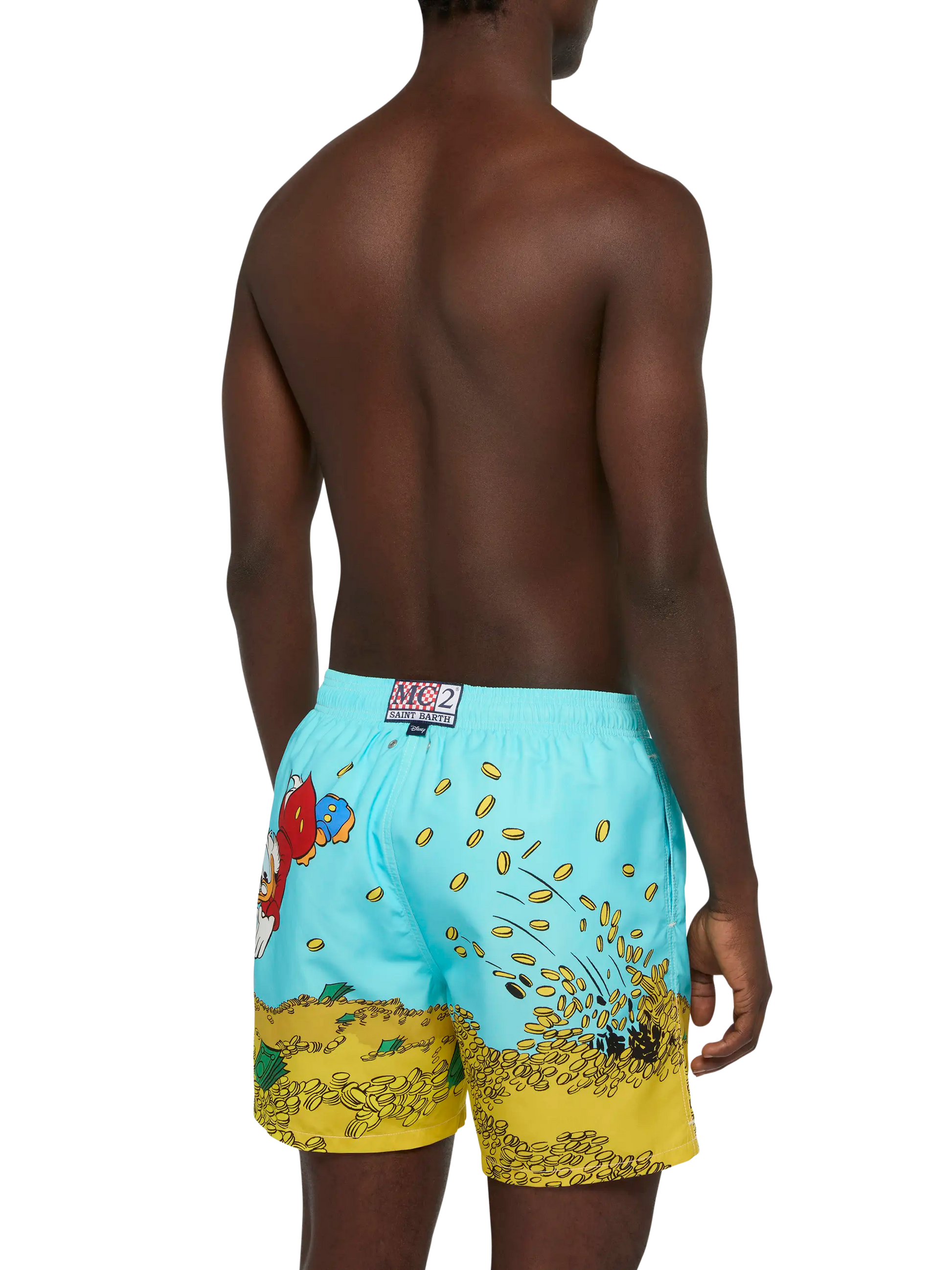 Mid-length Gustavia swim-shorts with Scrooge placed print| DISNEY® SPECIAL EDITION - MC2 Saint Barth