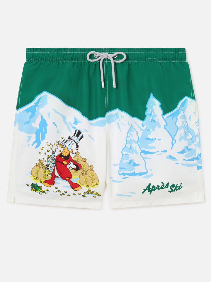 Bañador corto verde Gustavia con estampado de Scrooge McDuck | Special edition 