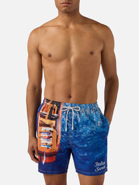 Short de bain Gustavia avec imprimé italian summer | Édition spéciale 