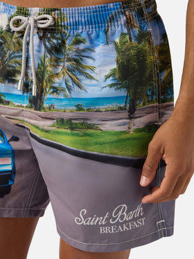 Bañador Gustavia con estampado St. Barth breakfast | Edición Especial 