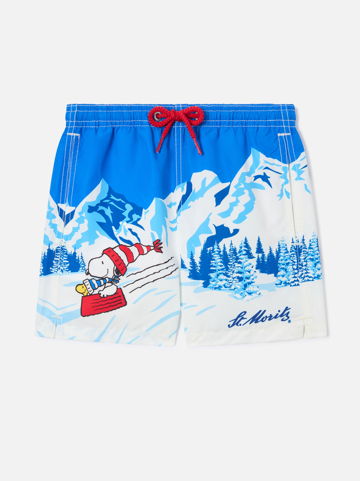 Leichte blue Haiti Badeshorts mit Snoopy-Print | Special edition 