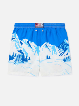 Leichte blue Haiti Badeshorts mit Snoopy-Print | Special edition 