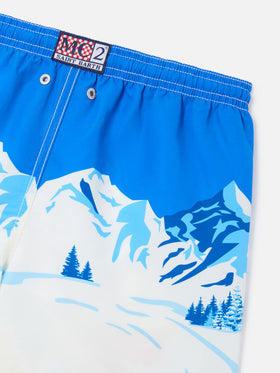 Leichte blue Haiti Badeshorts mit Snoopy-Print | Special edition 