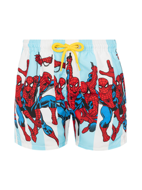 Haiti mid-length swim shorts with Spiderman print | MARVEL SPECIAL EDITION - MC2 Saint Barth