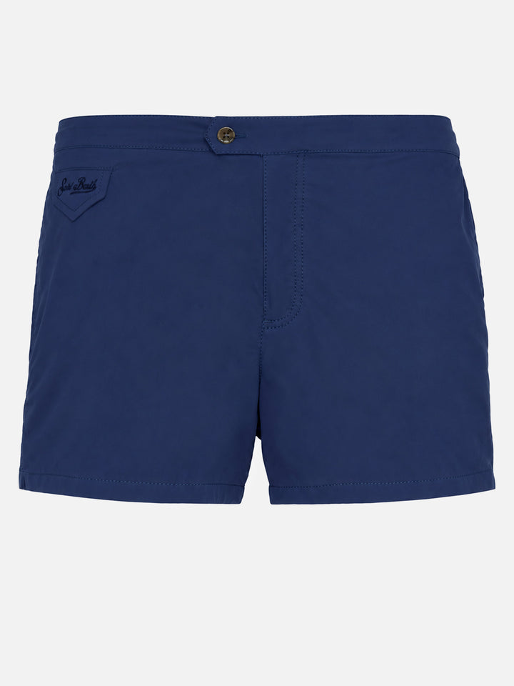 Harrys marineblaue Badeshorts mit schmaler Passform 