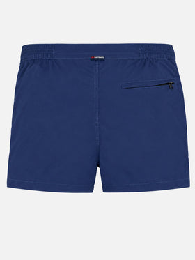 Harrys marineblaue Badeshorts mit schmaler Passform 